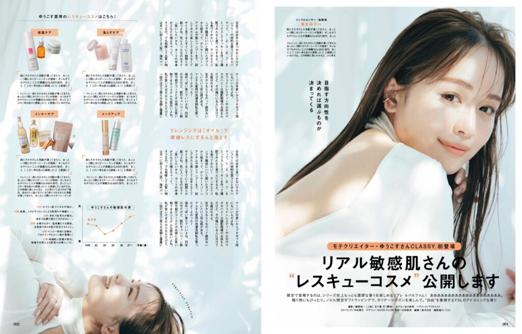 雑誌のデザイン「CLASSY.」編